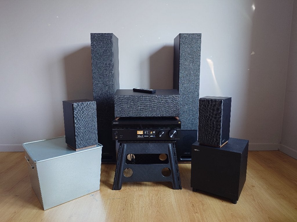 5.1 Home Theater System (Sony AVR + Jamo Speakers), TV, Hi-fi & Vidéo, Autres marques, Autres lecteurs, Enlèvement, Utilisé