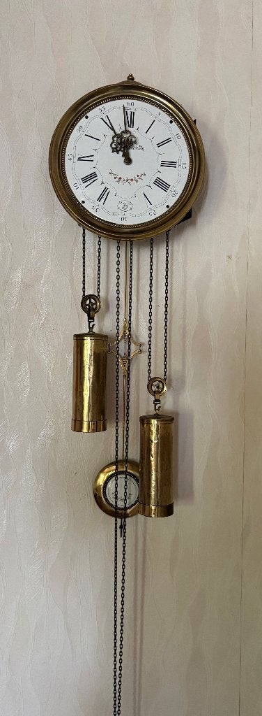Wandklok, Ophalen, Antiek, Analoog, Met gewichten