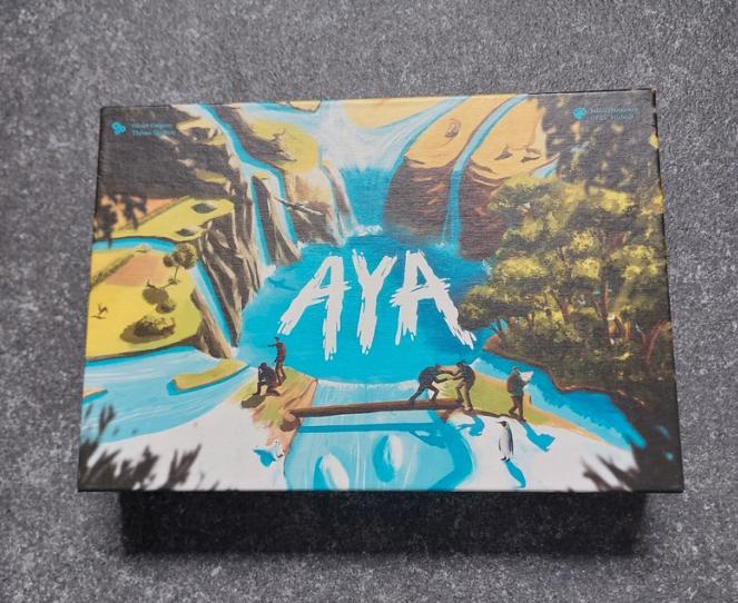 Aya indie gezelschapsspel, Vijf spelers of meer, Ophalen of Verzenden, Gebruikt, Act in games