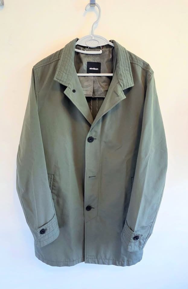 Veste longue, légère, Strellson kaki, comme neuve, Strellson, Taille 52/54 (L), Comme neuf, Vert