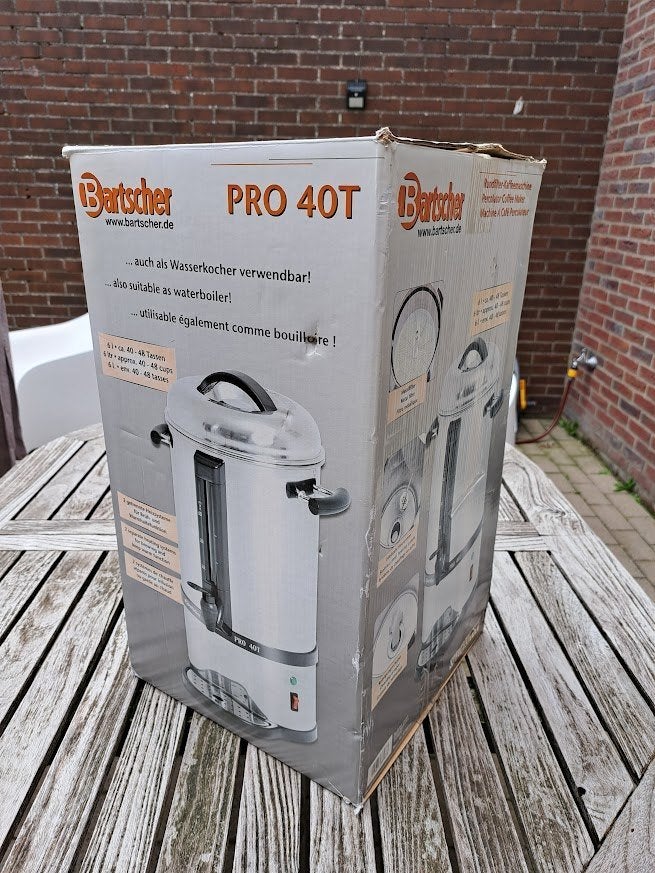 percolator Bartscher Pro 40T, Ophalen, Overige modellen, 10 kopjes of meer, Gemalen koffie