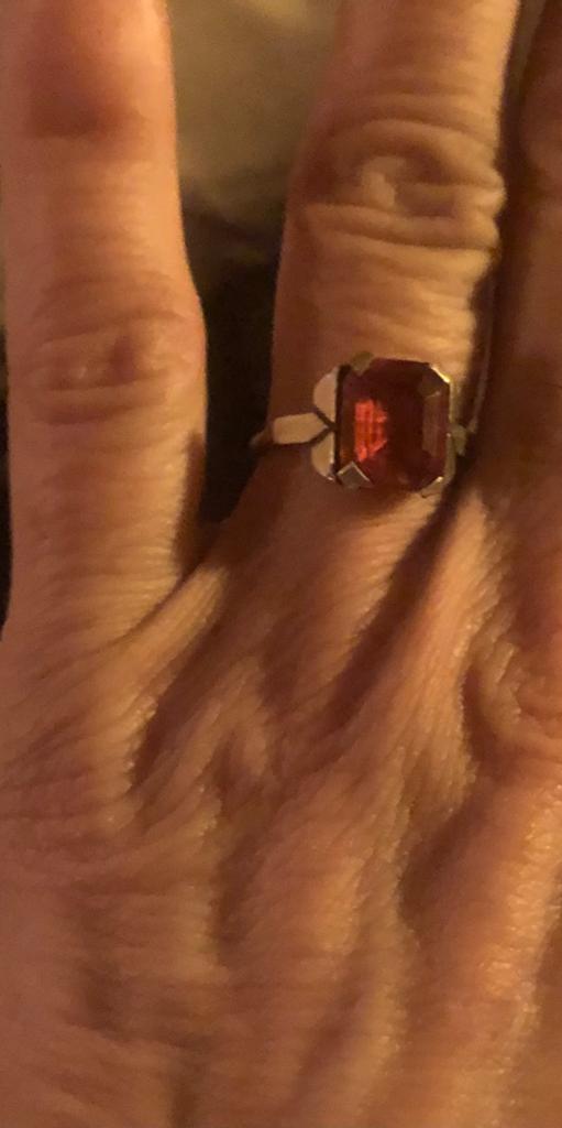 Antieke vintage art deco zilveren ring, Ophalen of Verzenden, Zo goed als nieuw