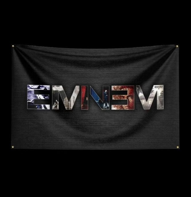 Grote vlaggen Eminem (150x90cm), Ophalen of Verzenden, Nieuw