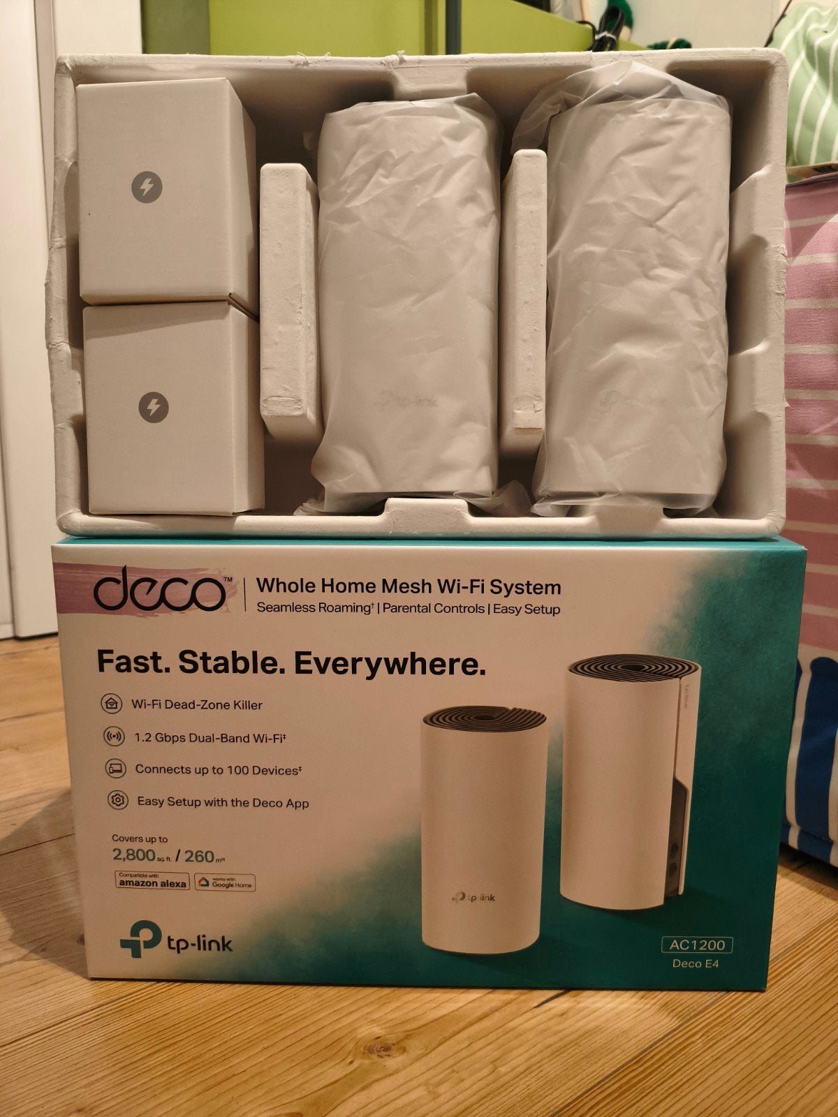 TP-Link Deco E4 (2-pack), Computers en Software, WiFi-versterkers, Ophalen of Verzenden, TP-Link
