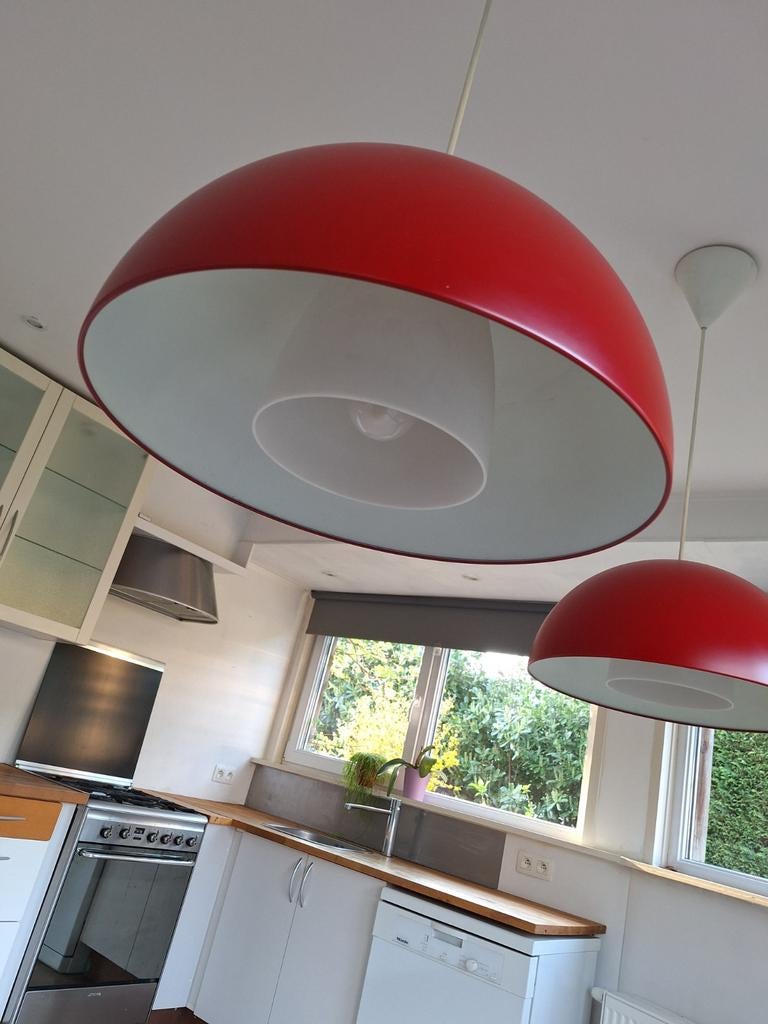 2 hanglampen ikea Brasa diameter 45 cm, Enlèvement