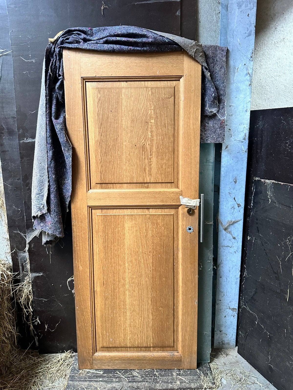 Vantail de porte entièrement en chêne, Moins de 200 cm, Porte intérieure, Enlèvement, Utilisé