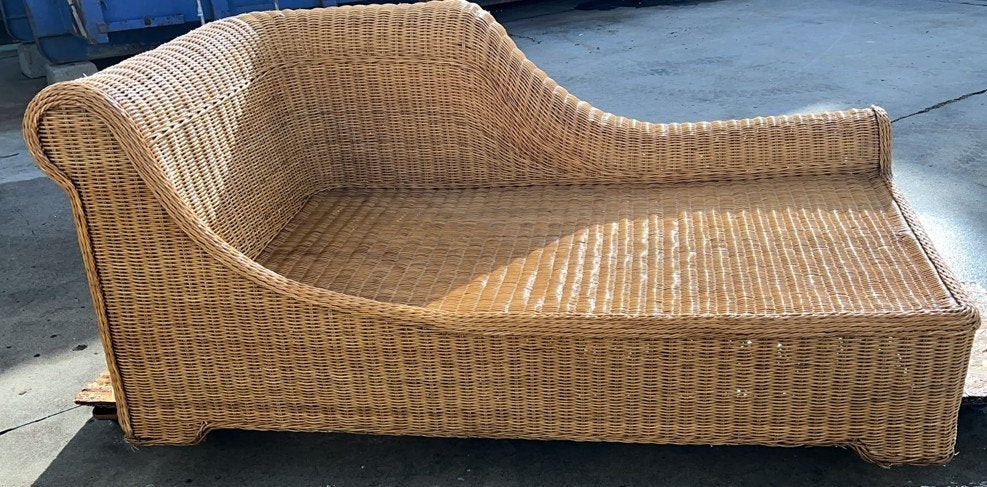 chaise longue en rotin - chaise longue, 75 à 100 cm, 150 à 200 cm, Une personne, Enlèvement