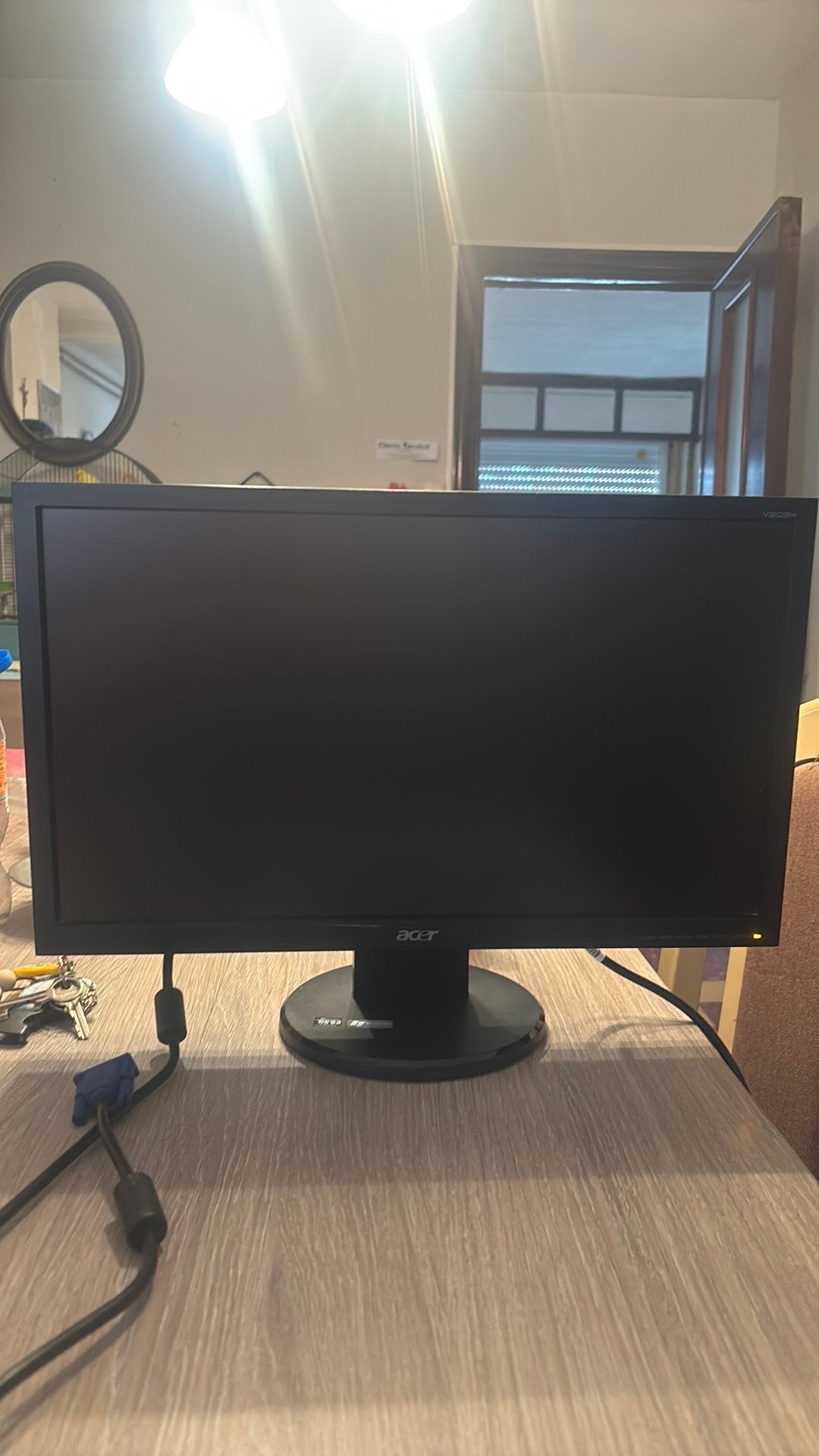 Acer V203H, 20 inch, Enlèvement, Comme neuf, VGA, Incurvé