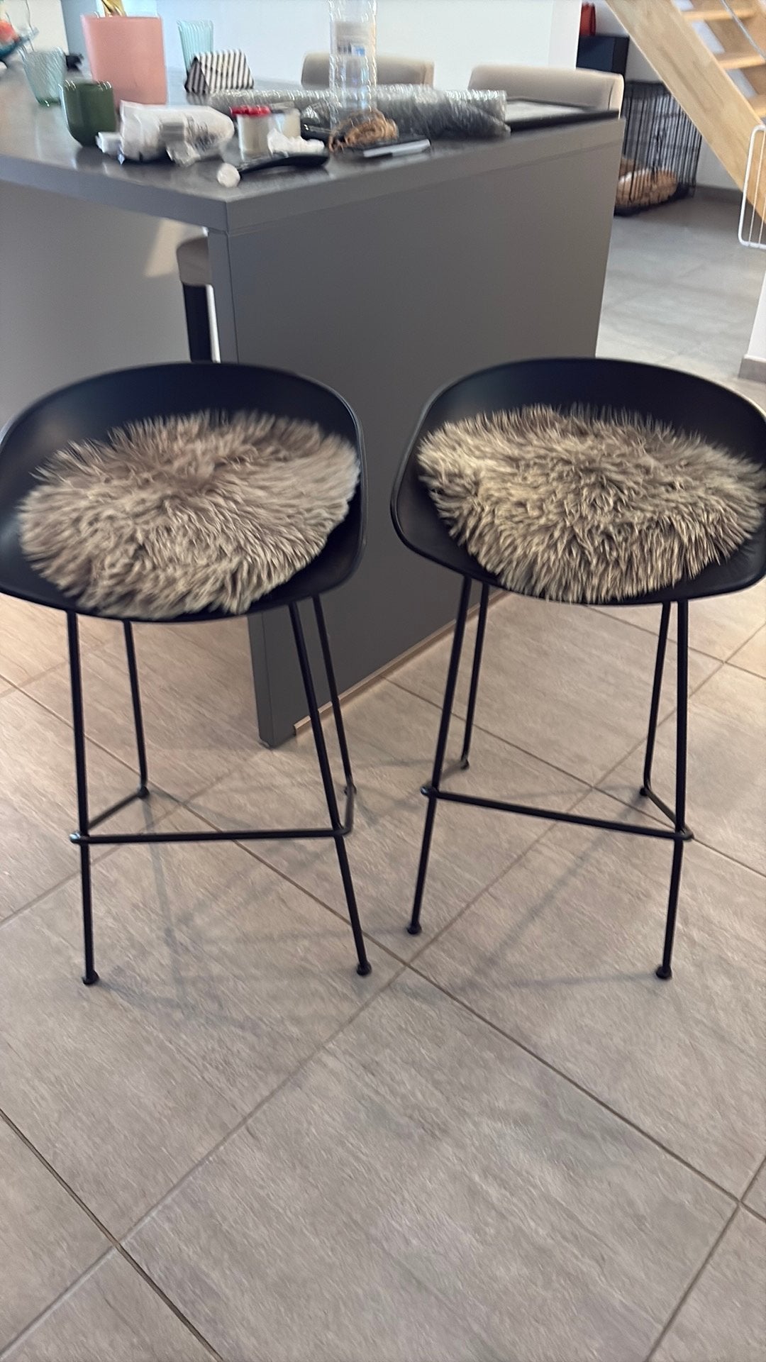 Lot de 2 Tabourets, 2 krukken, Ophalen, Zo goed als nieuw