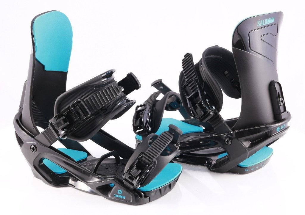S ; fixations de snowboard SALOMON UNITE,noir/bleu (NOUVEAU), Envoi, Neuf, Fixations