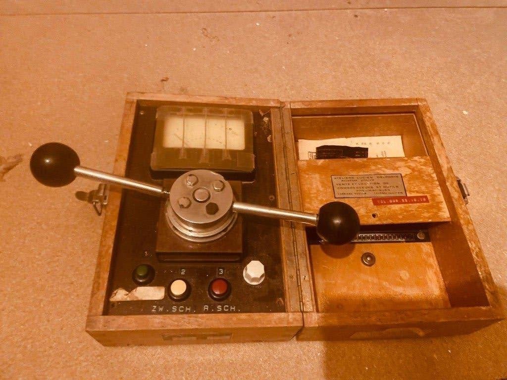 Zeldzame oude Franz Pfeuffer FM 21 graanvochtmeter, Antiek en Kunst, Ophalen