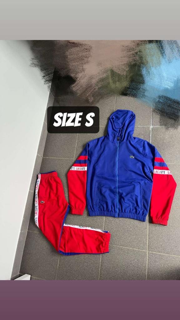 Lacoste trainingspak, Ophalen, Zo goed als nieuw, Maat 46 (S) of kleiner