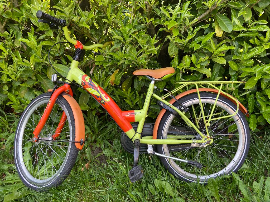 Meisjesfiets, Fietsen en Brommers, Ophalen, 22 inch, Gebruikt, Velgrem