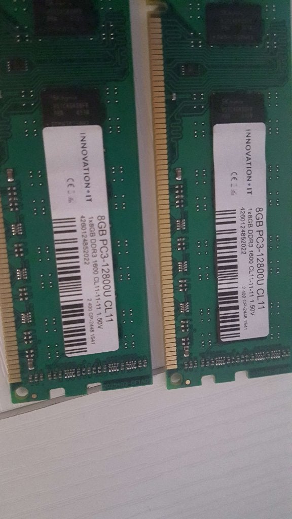 DDR3 RAM 16GB (2x8GB) 1600 MHz CL11 - Goede werking, Computers en Software, Ophalen of Verzenden, DDR3, 8 GB