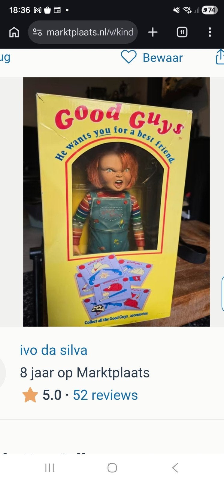 chucky pop neca, Enlèvement ou Envoi, Figurine ou Poupée
