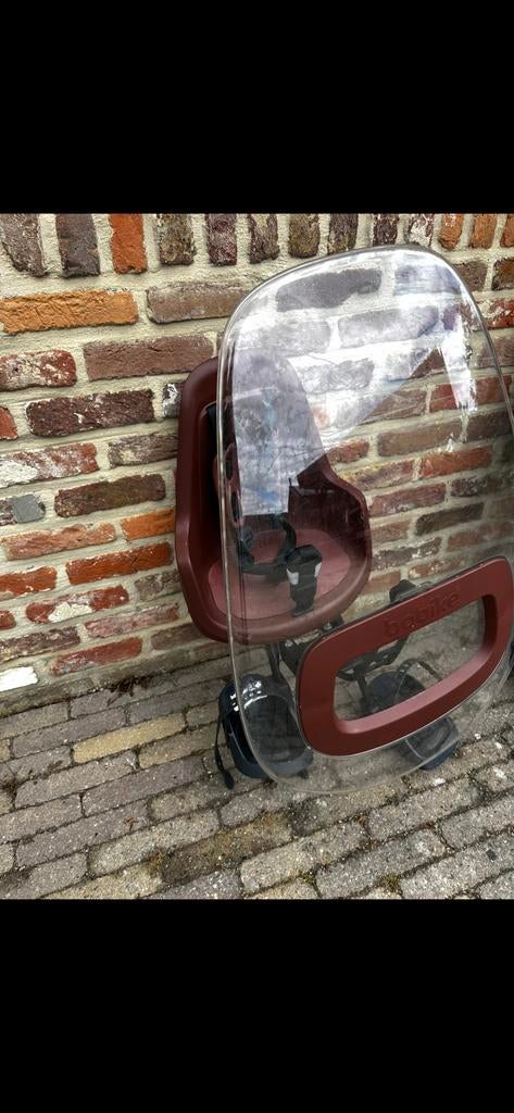 Bobike mini fietsstoeltje vooraan met windscherm, Fietsen en Brommers, Ophalen, 0 t/m 18 kg, Voorzitje, Gebruikt