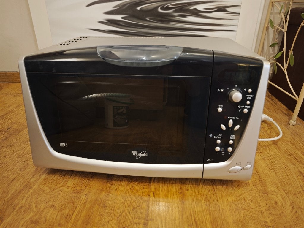 Four Micro-ondes Gril chaleur pulsée combinés Whirlpool, Electroménager, Utilisé, 45 à 60 cm, À Poser, Plaque tournante