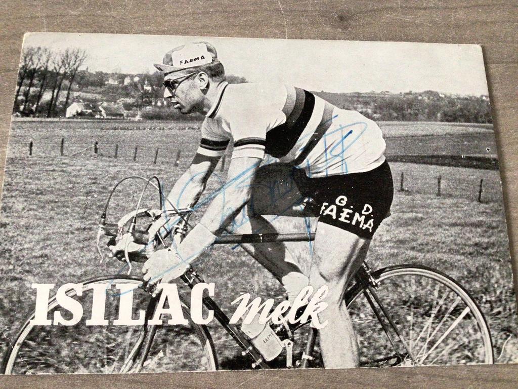 Wielerkaart 1961 team faema rik van looy signe, Envoi, Comme neuf