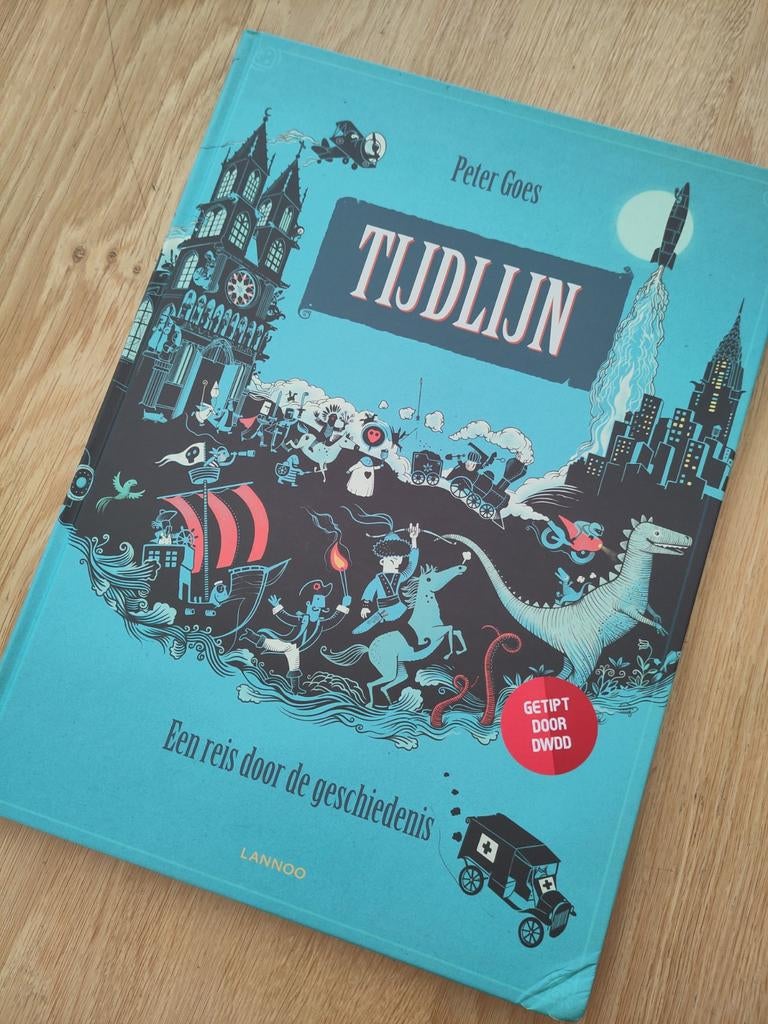 Tijdlijn, Peter Goes, kijk- en leerboek voor groot en klein!, Ophalen of Verzenden, Zo goed als nieuw, Sylvia Vanden Heede; Peter Goes