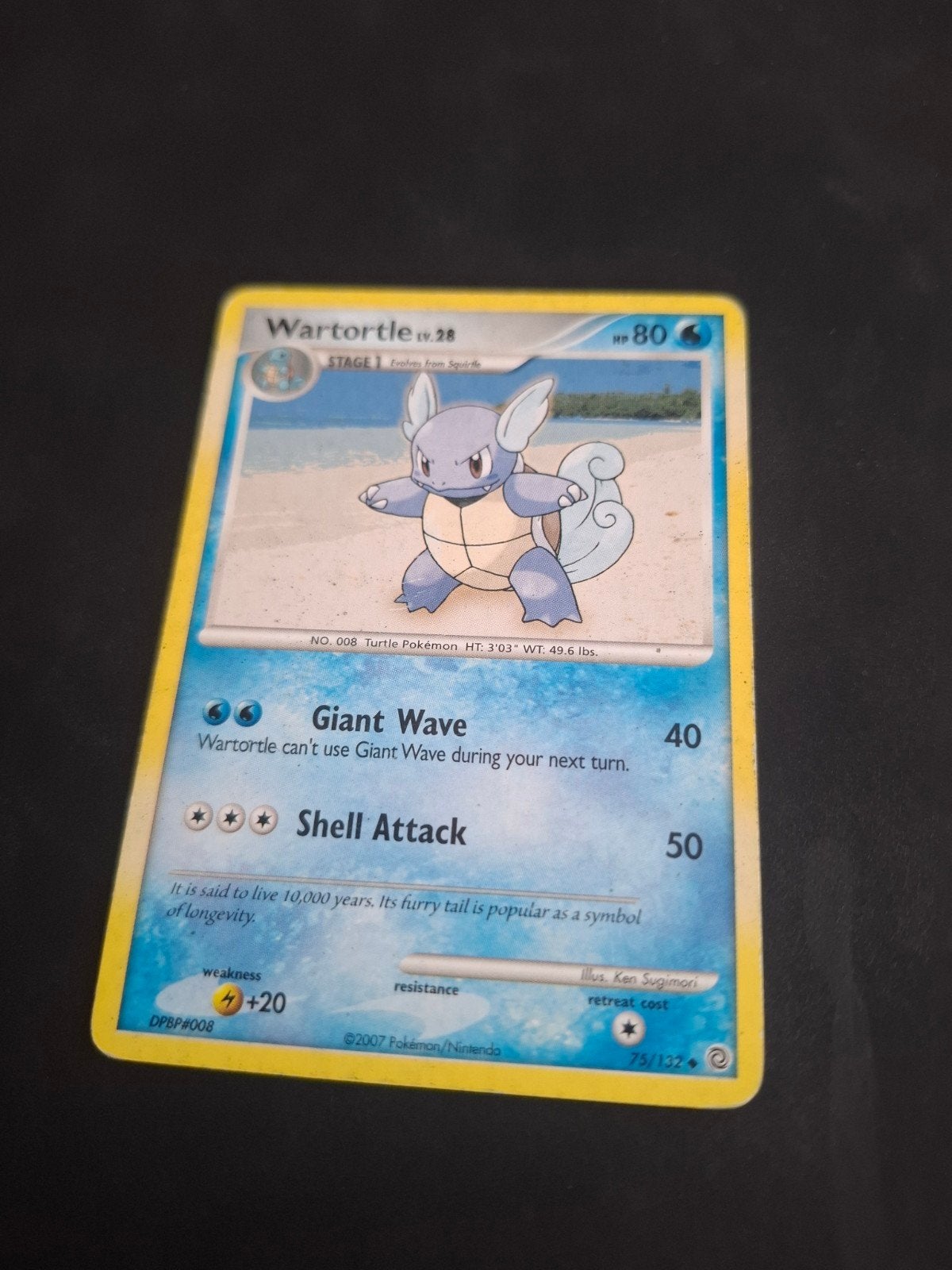 Wartortle Pokémon Kaart LV.28 DPBP#008, Ophalen of Verzenden