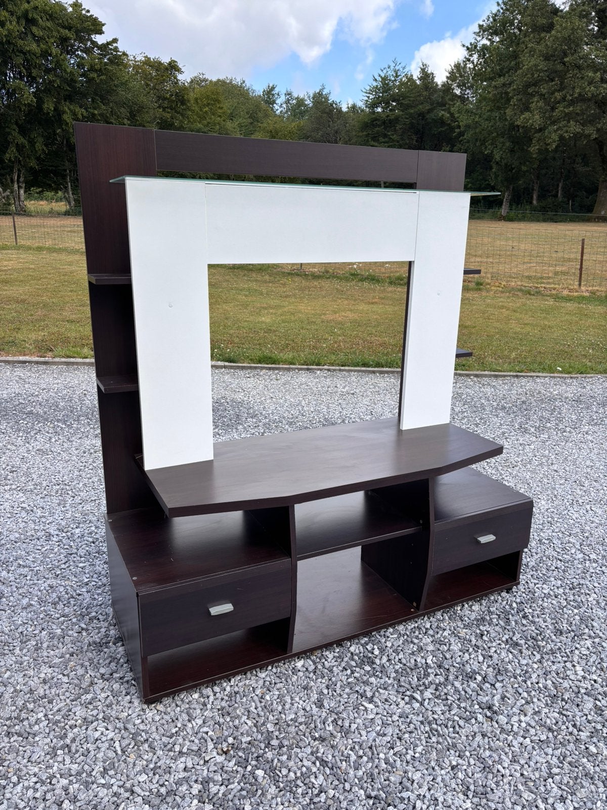 Meuble TV, Pin, 25 à 50 cm, Comme neuf, 100 à 150 cm