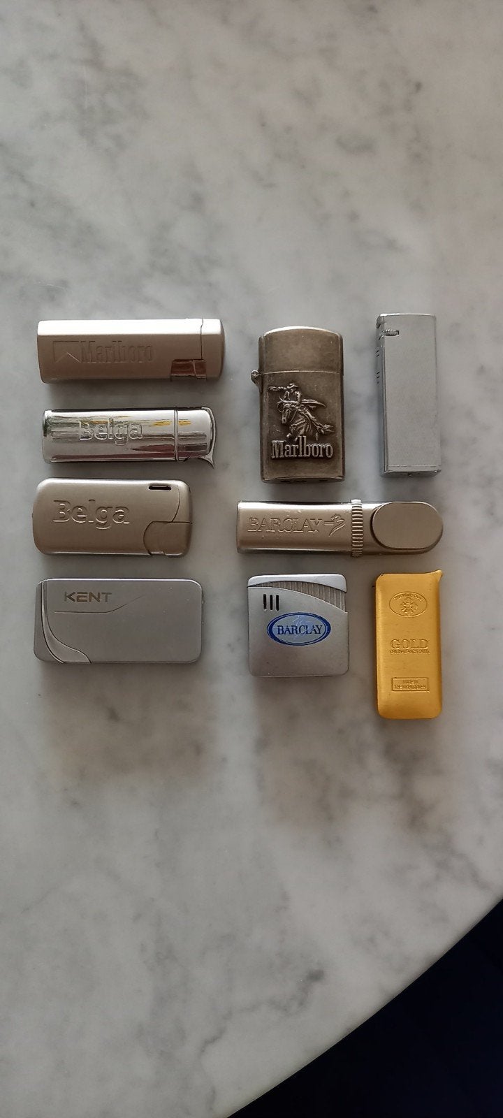 Lot verschillende aanstekers van sigaretten merken leeg ., Enlèvement, Utilisé, Briquet
