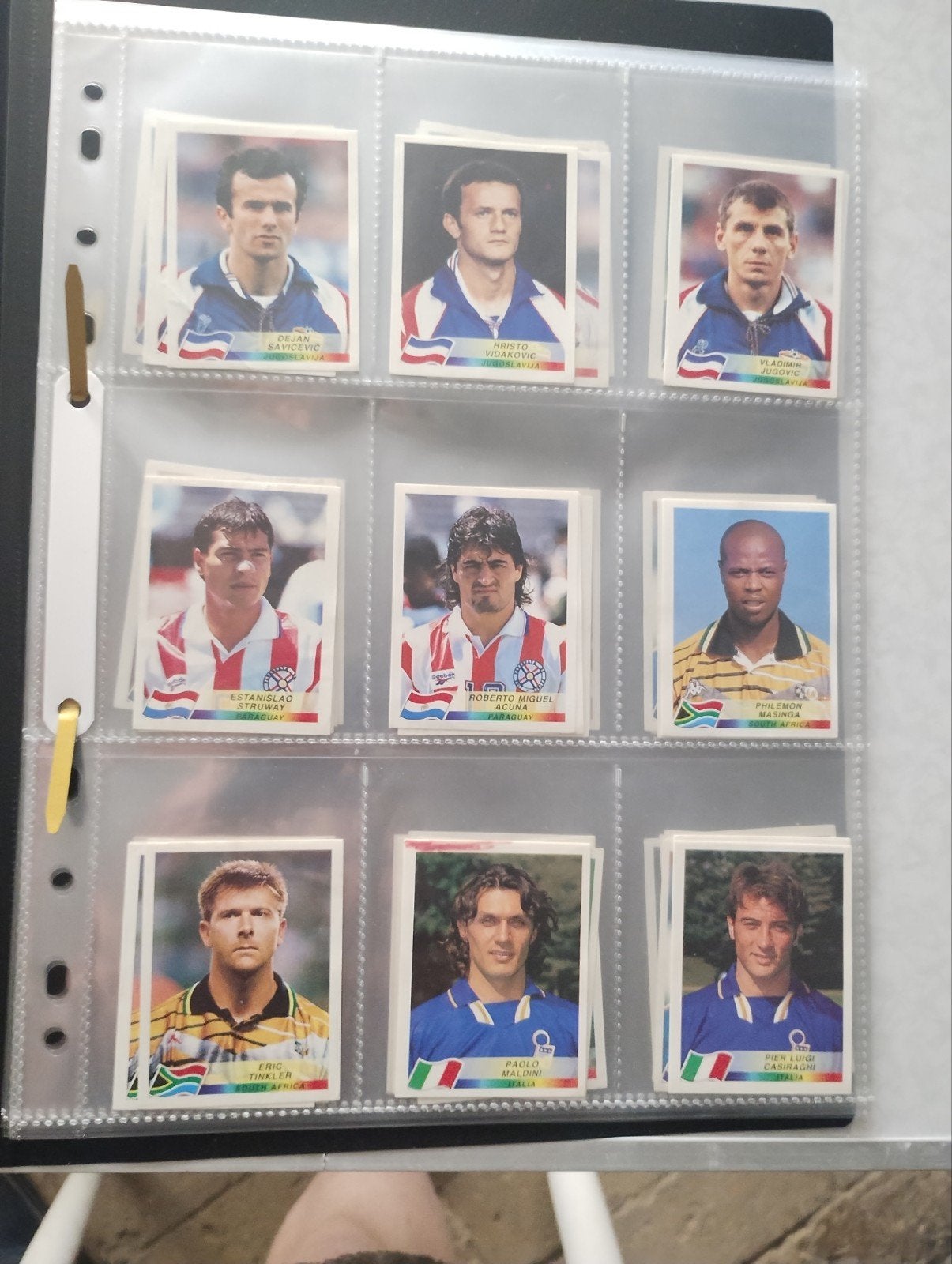 Panini Francia 98, Enlèvement