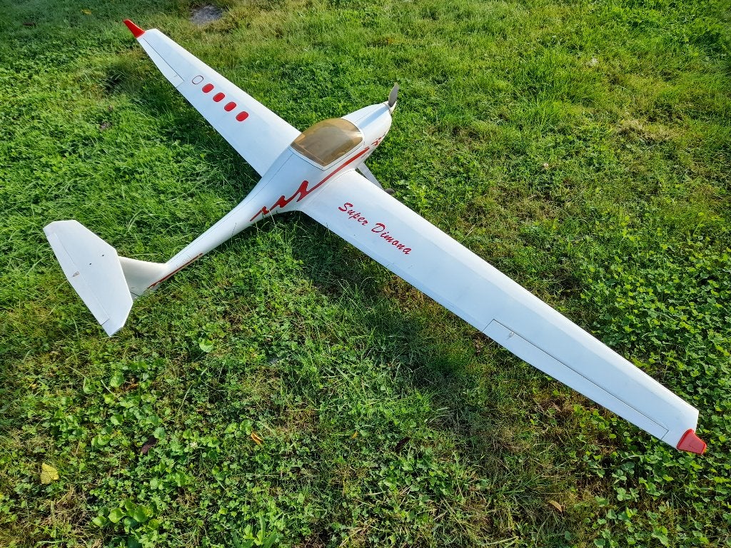 Super Dimona vleugel span 2.40m vlieg klaar ., Hobby en Vrije tijd, Ophalen, Zo goed als nieuw, Elektro