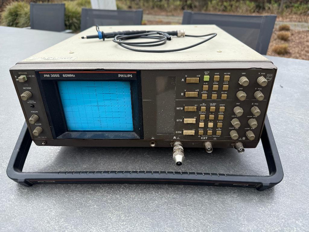 Philips PM3055 60MHz Portable Dual-Channel Oscilloscope, Ophalen, Zo goed als nieuw, Overige meters