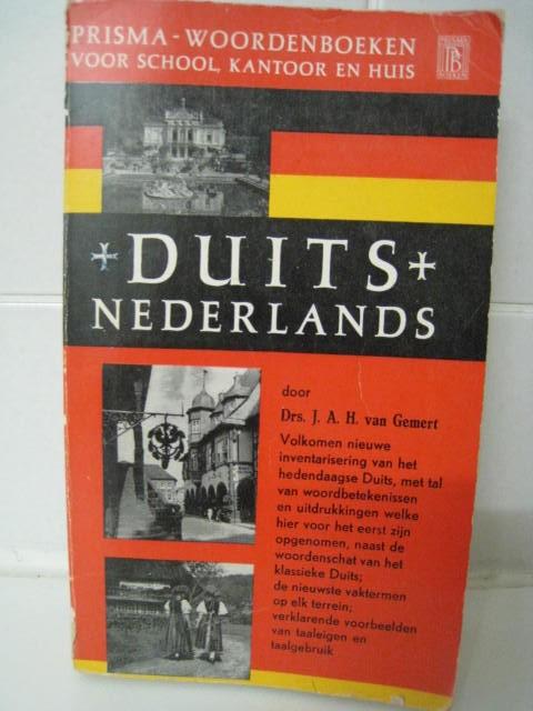Prisma woordenboek Duits-Nederlands, Drs J.A.H. Van Gemert, Ophalen, Duits