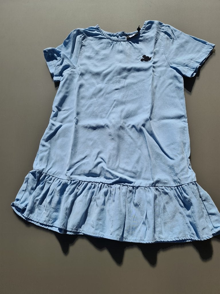 blauw kleedje, jurk, Disney, 128, Ophalen, Zo goed als nieuw