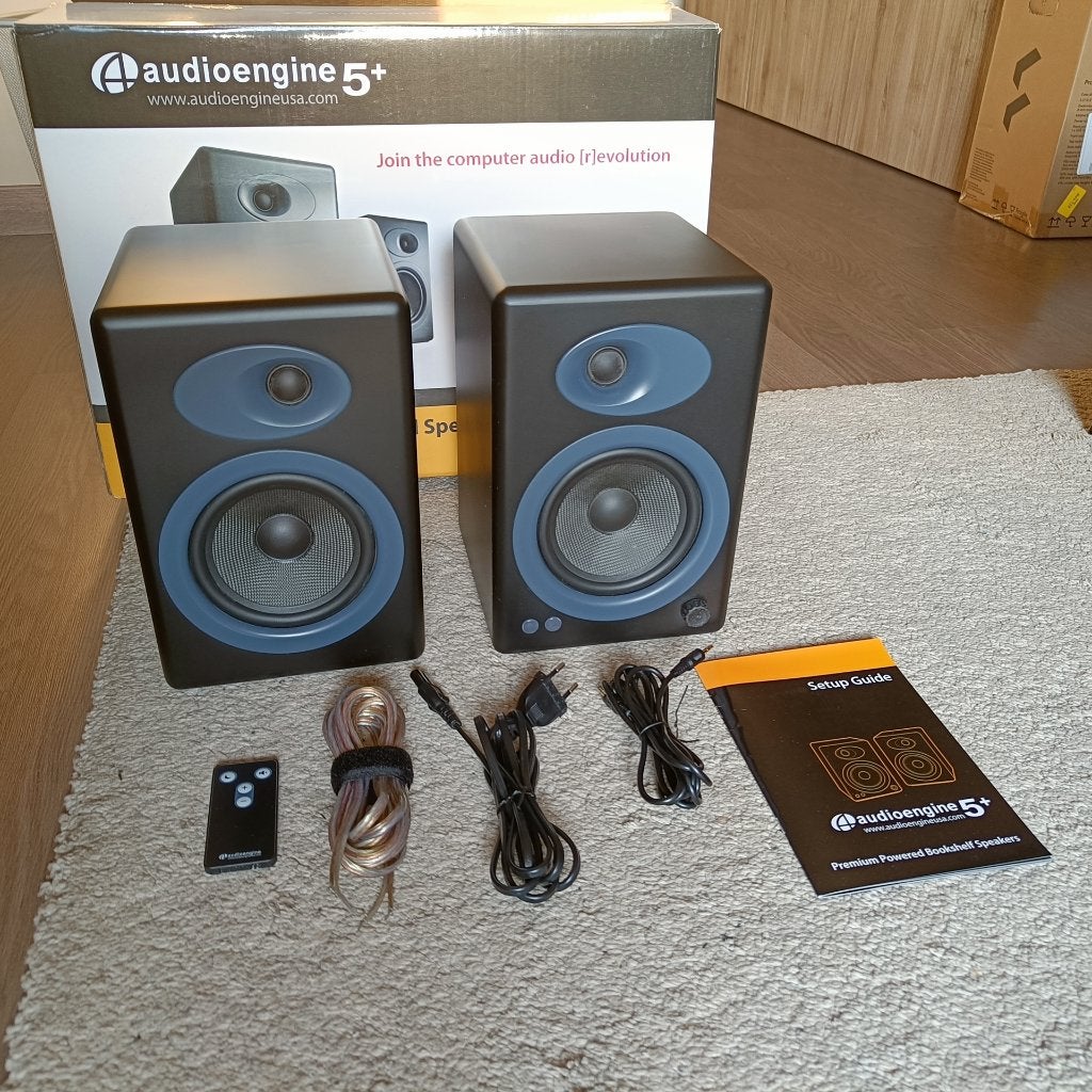 AudioEngine A5+ zwart, Autres marques, Enlèvement ou Envoi, Utilisé, Enceintes stéréo