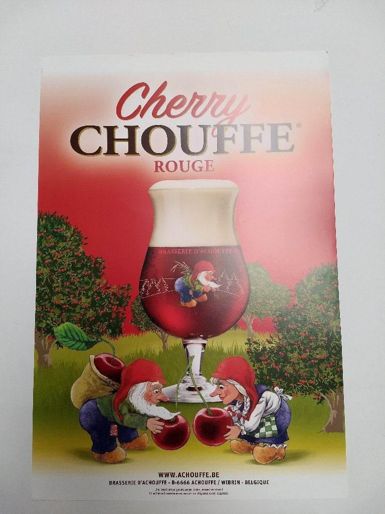 Chouffe - grote affiche (2), Enlèvement ou Envoi, Neuf, Panneau, Plaque ou Plaquette publicitaire, Autres marques