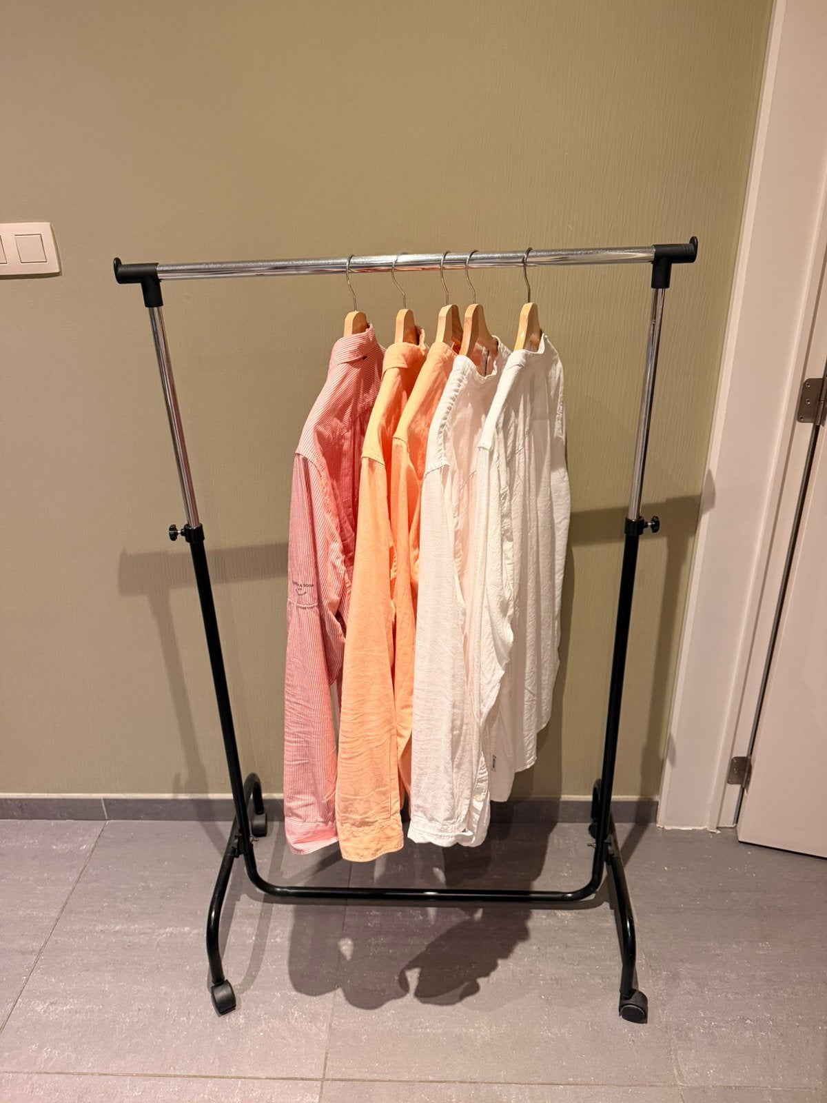 Portant à vêtements en métal noir - 3770 - à emporter, Enlèvement, Utilisé