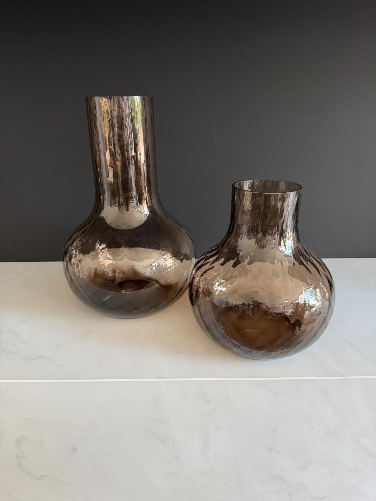 Vazen flamant, Ophalen, Zo goed als nieuw, Glas