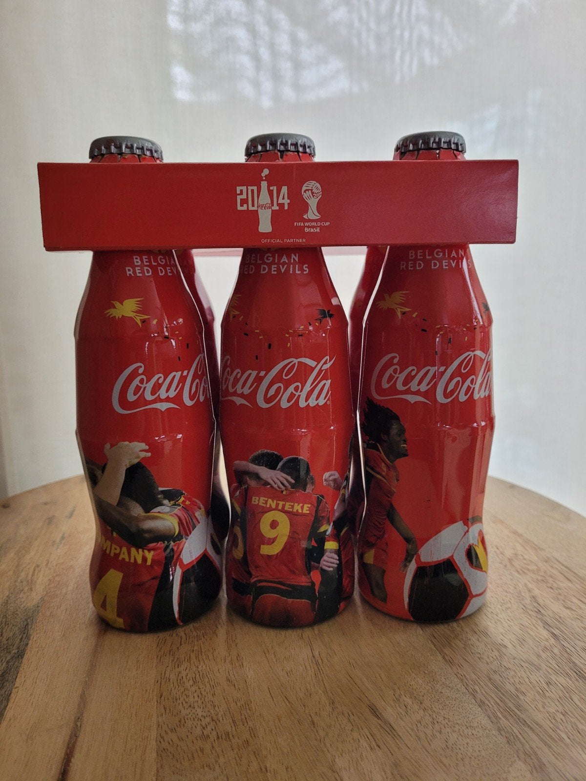 Bouteilles de Coca-Cola avec imprimé des Diables rouges belg, Collections, Marques & Objets publicitaires, Emballage, Enlèvement ou Envoi