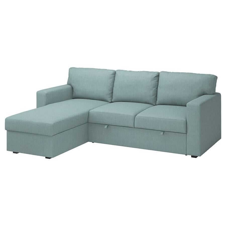 BÅRSLÖV 3-zitsslaapbank met chaise longue, nieuw, Ophalen, 125 tot 150 cm, 200 tot 250 cm, Driepersoons