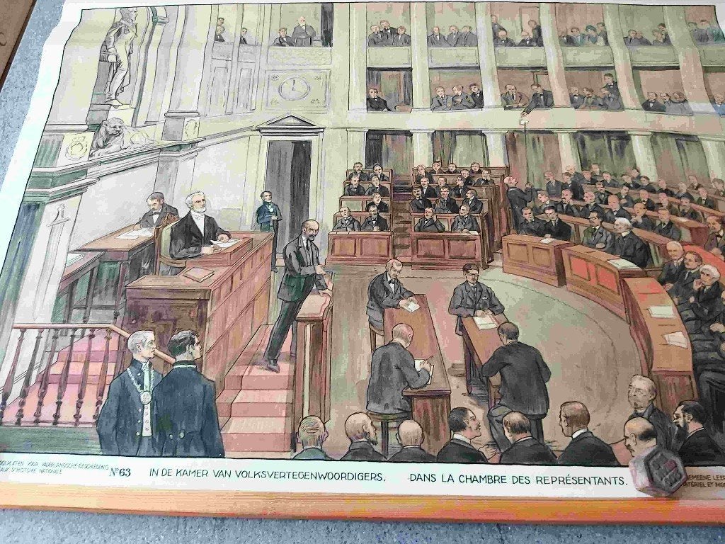 Parlement Brussel Bruxelles Minister Koning Roi Stem Volk, Enlèvement ou Envoi