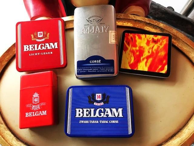Boîte porte-cigarettes Belga Belgam Ajja 5 pièces 😎🎁🤗👌, Collections, Enlèvement ou Envoi, Comme neuf, Boite à tabac ou Emballage