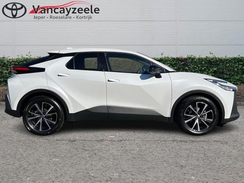 Toyota C-HR Dynamic Plus+cam+gps+sens V+A, Wit, 5 deurs, Hybride Elektrisch/Benzine, 140 pk