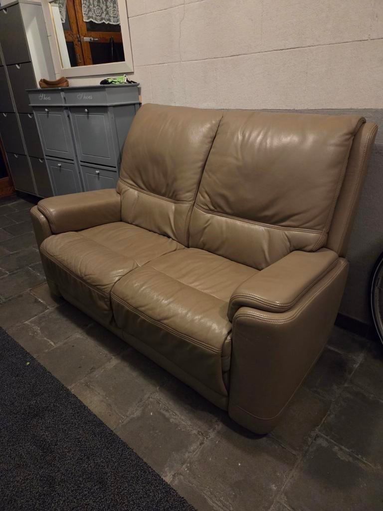 Lederen 2 zit, Huis en Inrichting, Zetels | Zetels, Ophalen