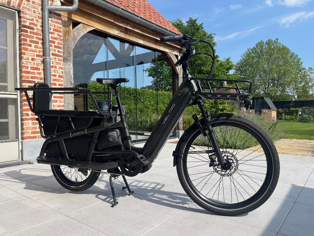 Veloci Longtail (2025) cargofiets, Ophalen, Zo goed als nieuw, 30 tot 50 km per accu, Overige merken