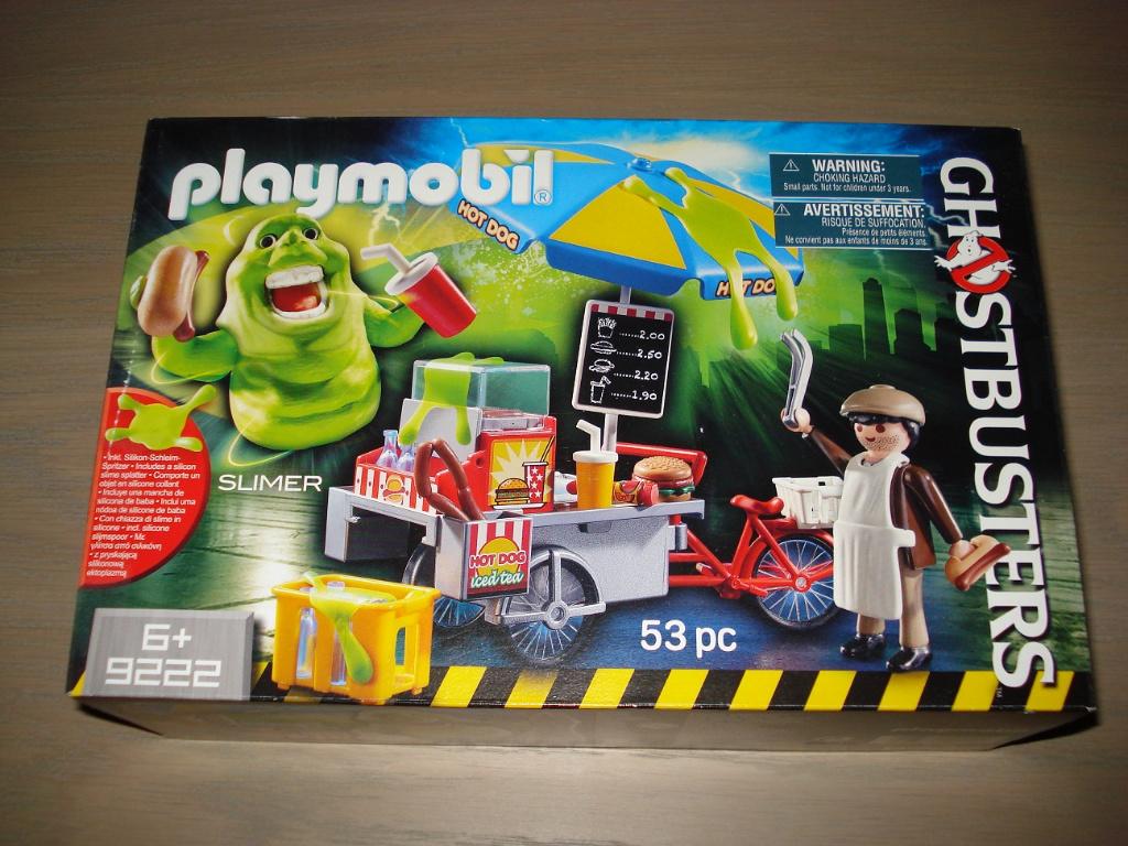 PLAYMOBIL 9222 Ghostbusters -  Slimer en hotdogkraam, Ophalen of Verzenden, Zo goed als nieuw, Complete set
