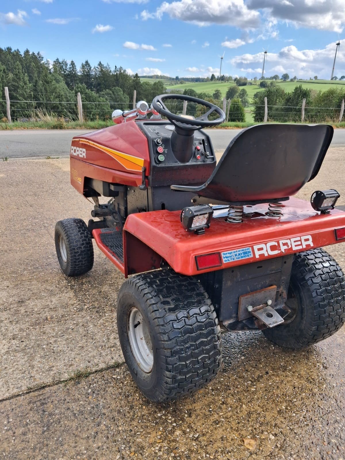 tracteur, Enlèvement