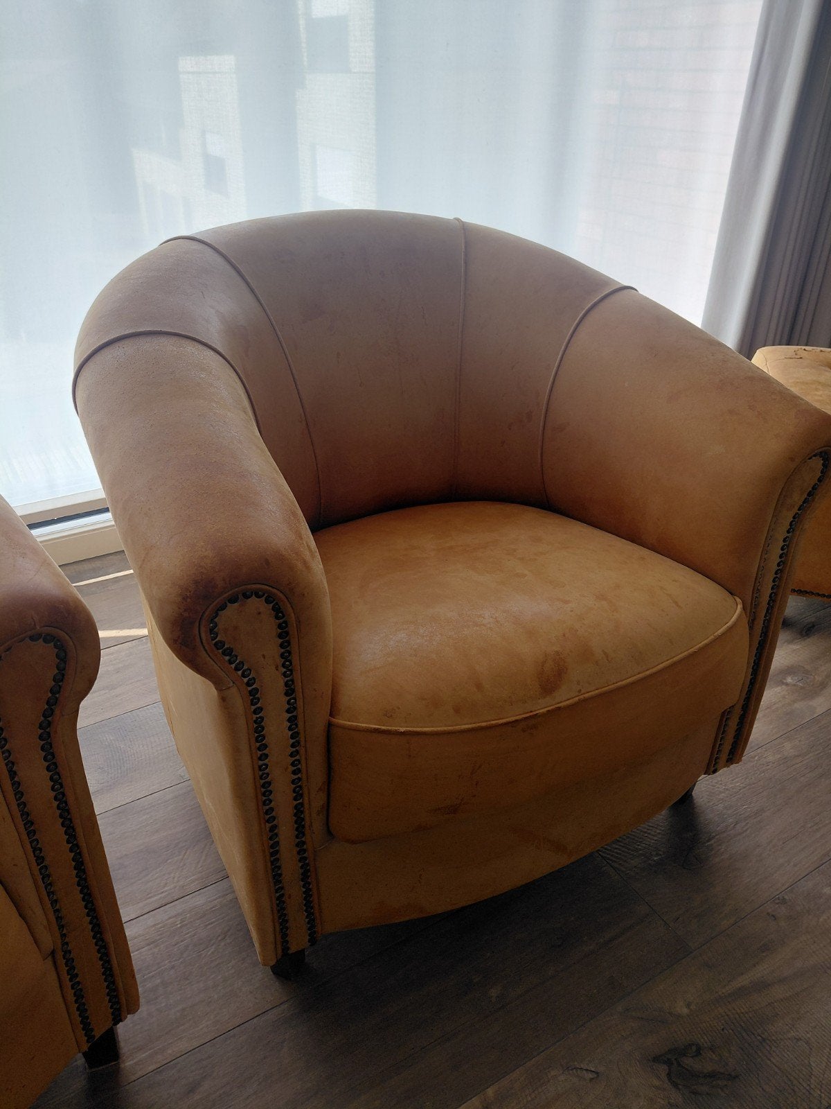 2 clubzeteltjes met poef, Huis en Inrichting, Ophalen