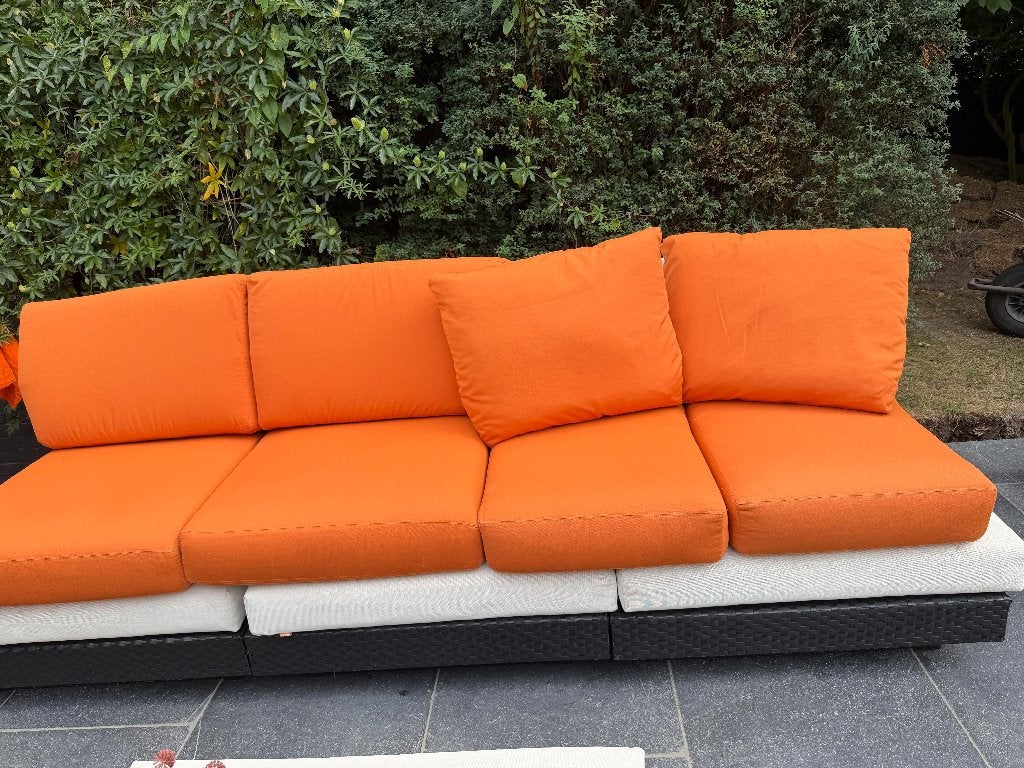 Rausch loungeset tuinkussens - oranje | 8 stuks, Tuin en Terras, Tuinmeubel-accessoires, Ophalen, Gebruikt