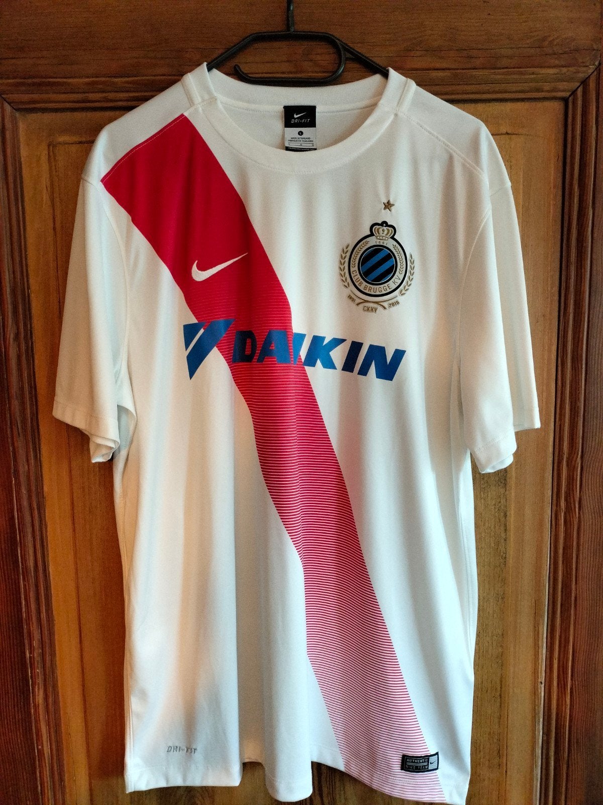 FC Bruges voetbalshirt, Maat 52/54 (L), Wit, Nike, Ophalen of Verzenden