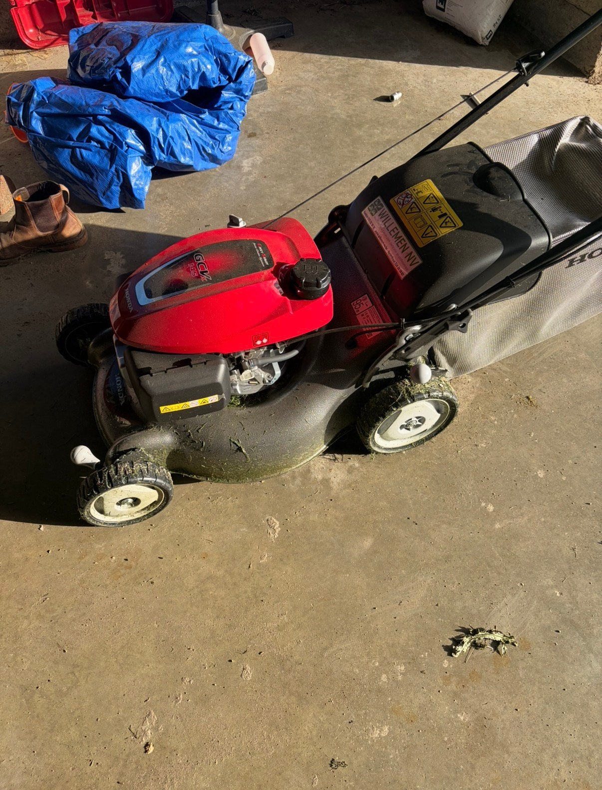 Honda grasmachine, Ophalen, Zo goed als nieuw