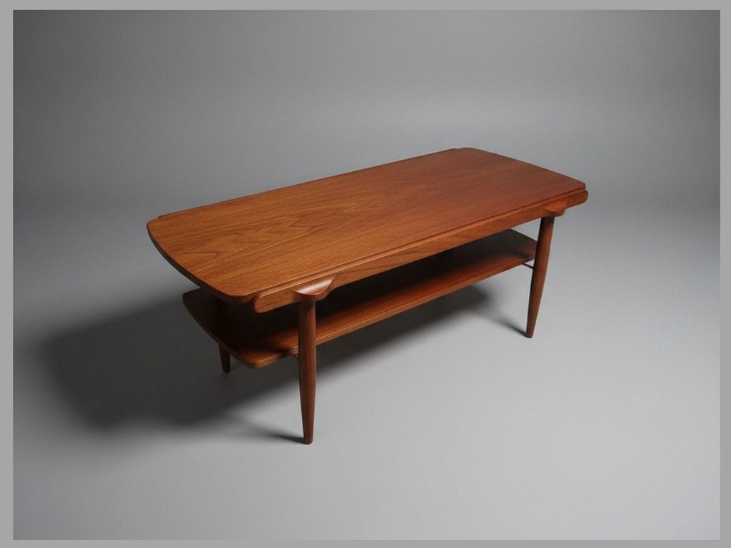Vintage salontafel teak – jaren '60, Ophalen, Gebruikt, Mid century, 100 tot 150 cm