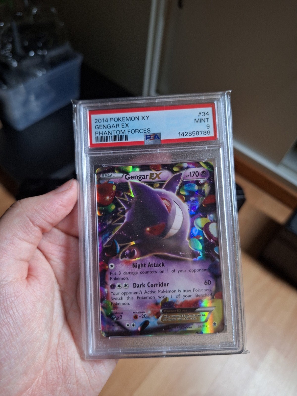 Pokemon Gengar EX 34 PSA 9, Ophalen of Verzenden